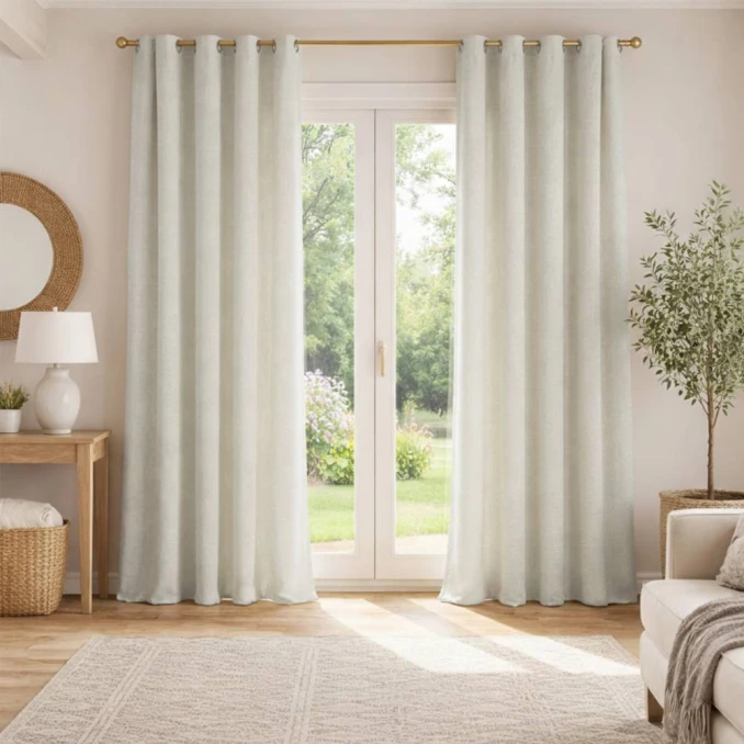 Ľanové závesy na okách